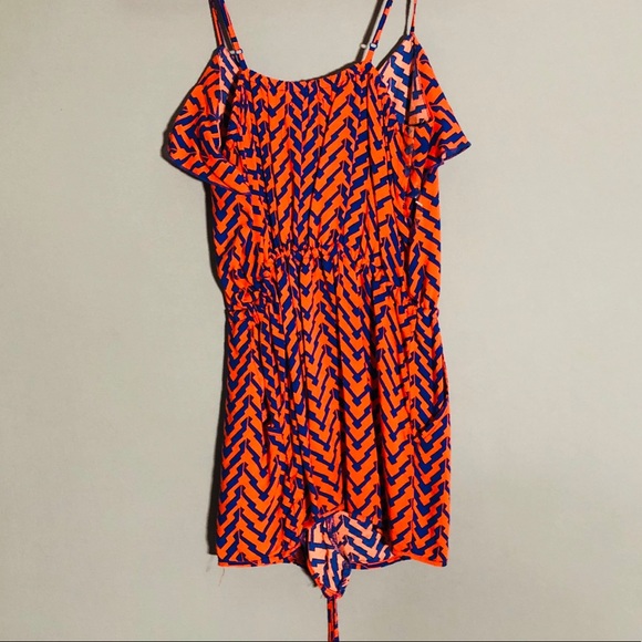 Romper. Orange and Blue - Picture 2 of 3